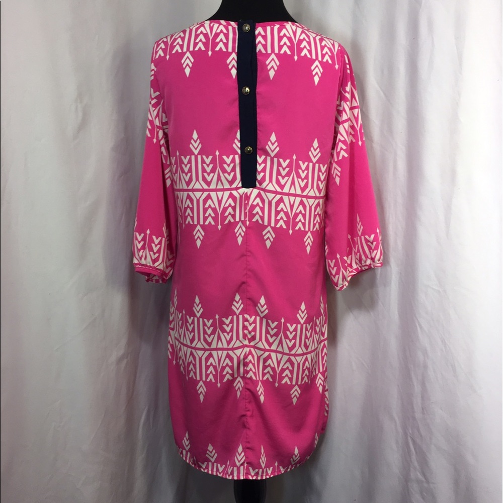 Peach Love Cream Tribal Dress - Picture 3 of 4