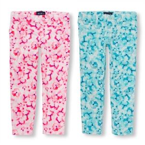 BUNDLE 2 Pairs Floral Print Woven Jeggings