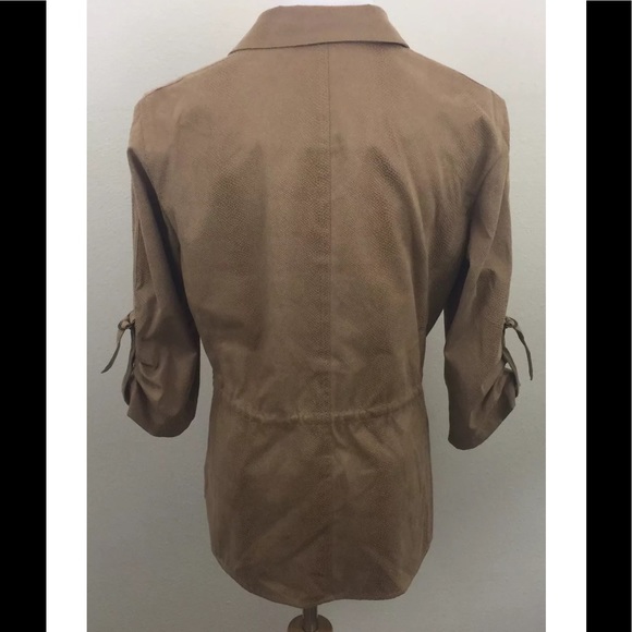 Chico's Lightweight Utility Shirt Sz 1 Medium 8 - Picture 6 of 8