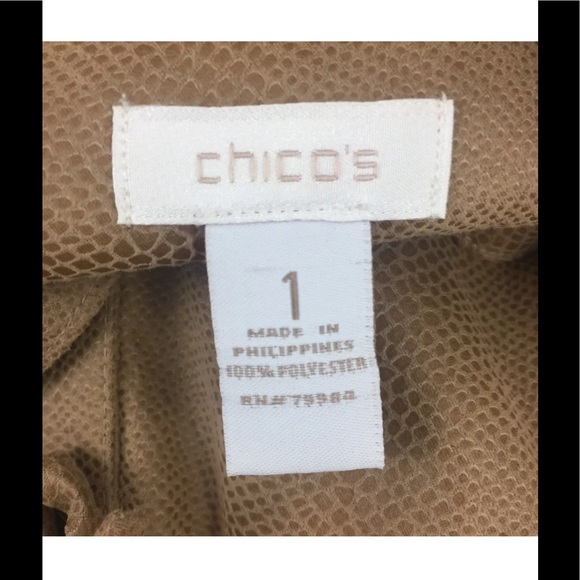 Chico's Lightweight Utility Shirt Sz 1 Medium 8 - Picture 8 of 8