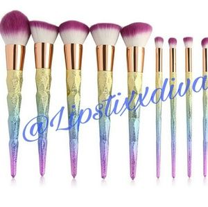 10 piece make up brush set