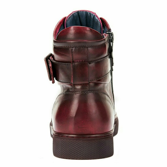 JUMP NEW YORK 
SULLIVAN BURGUNDY HIGH TOP SNEAKER - Picture 3 of 4