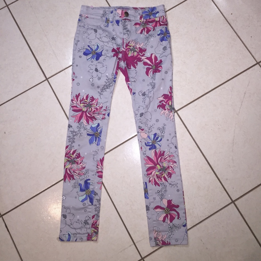 Girls floral Old Navy jeggings