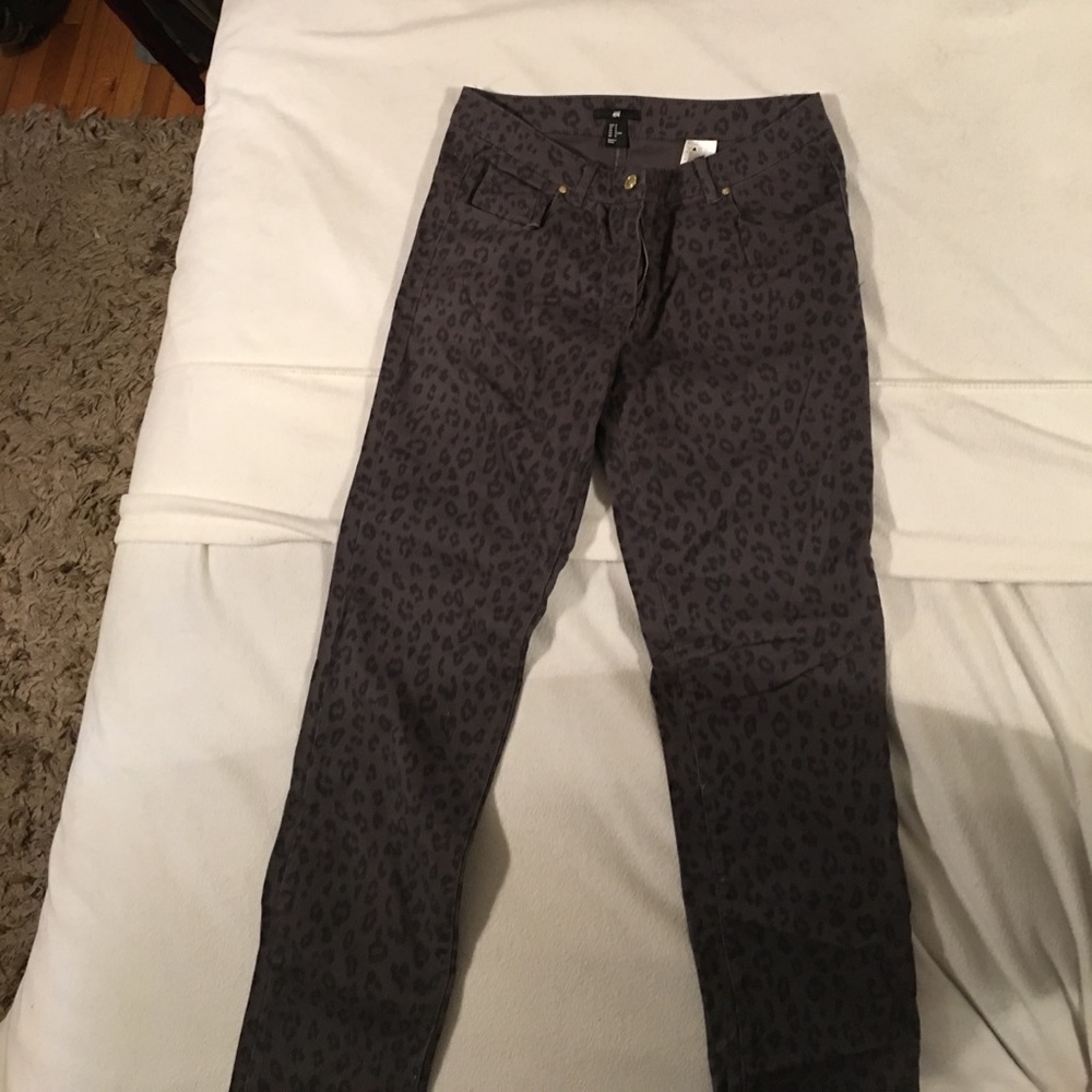 H&M Leopard Print Jeans