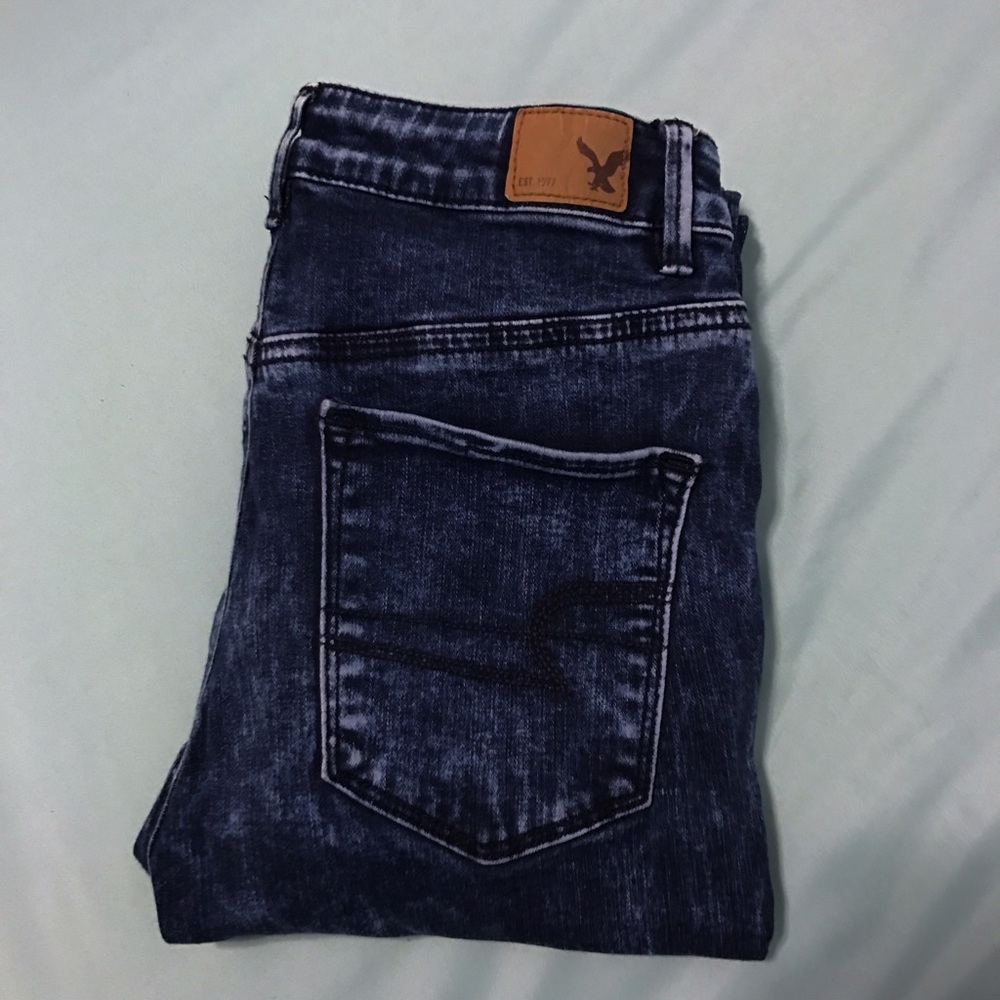 American Eagle Washed Sky High Jeggings