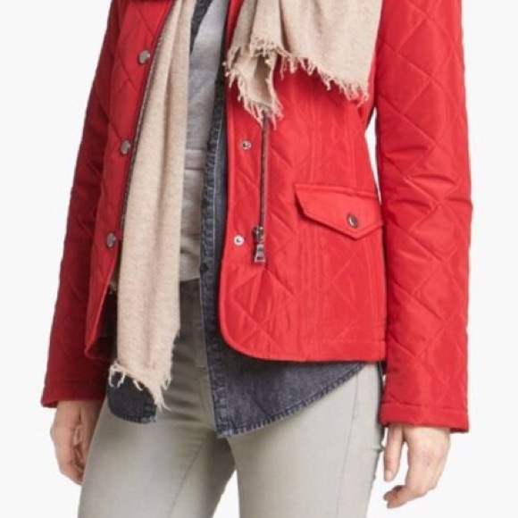 Red Quilted Jacket XS NWOT - Picture 3 of 5