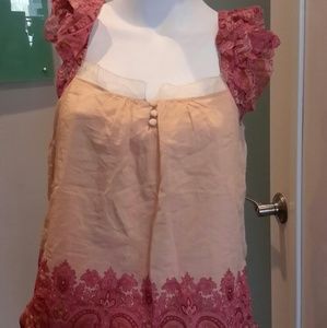 NEW WITH TAGS LUCKY BRAND RUFFLE TANK TOP