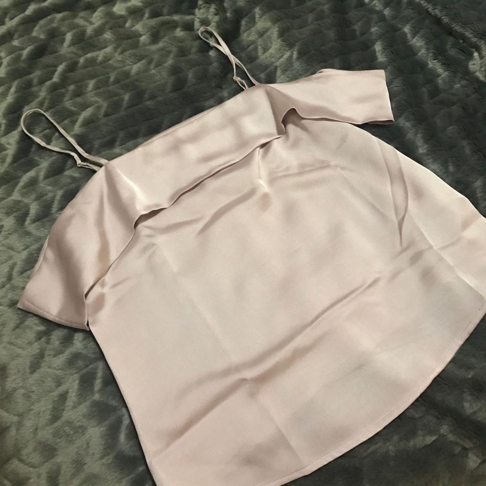 Brand new off the shoulder satin blouse!
