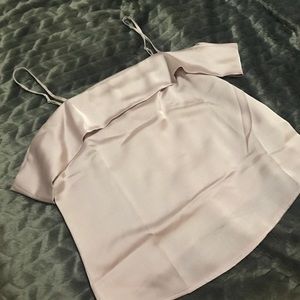 Brand new off the shoulder satin blouse!