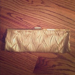 Jessica McClintock gold clutch