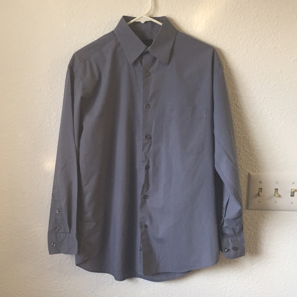 Blue/gray men's dress shirt