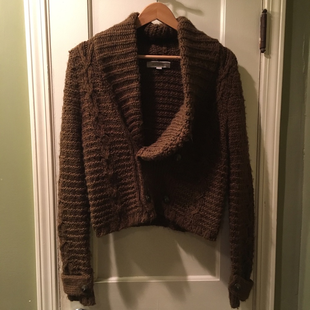 Ann Taylor loft chocolate brown  sweater