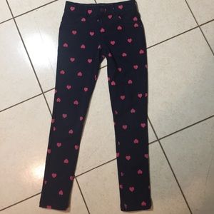 Children's Place knit heart jeggings