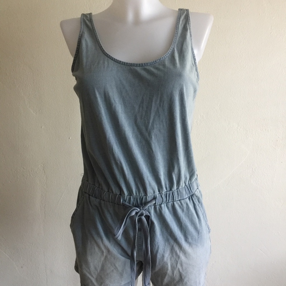 Blush Denim Romper Sz S