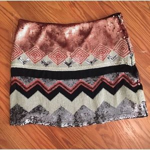 Verty Revolve Sequin Skirt S