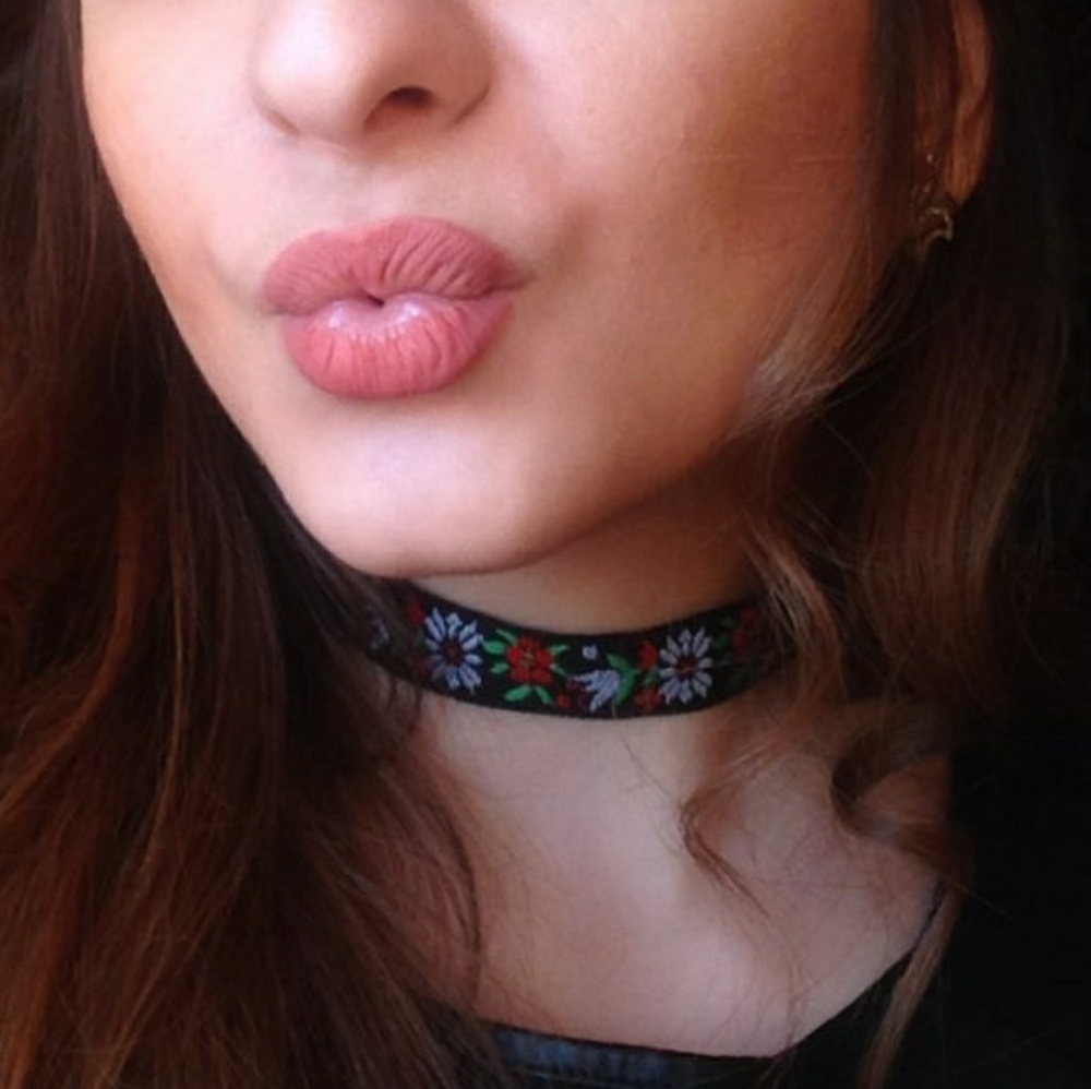 🔴Floral Print Choker - Picture 3 of 6
