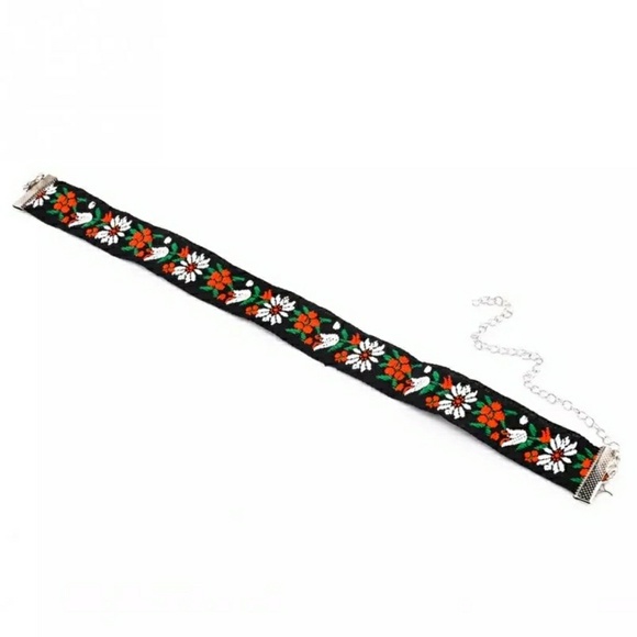 🔴Floral Print Choker - Picture 4 of 6