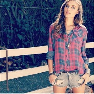 Rails soft plaid shirt
