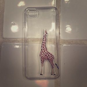 Clear Giraffe IPhone Case