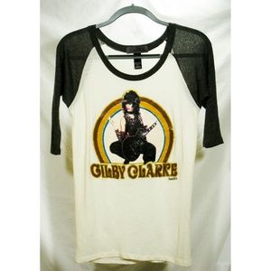 Frankie B. GILBY CLARKE 3/4 sleeve shirt.