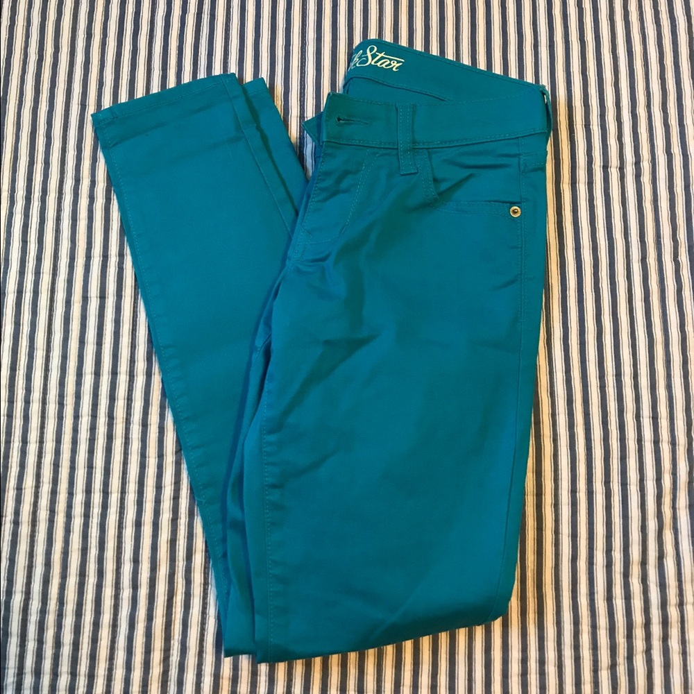 Bright Blue Rockstar Jeans