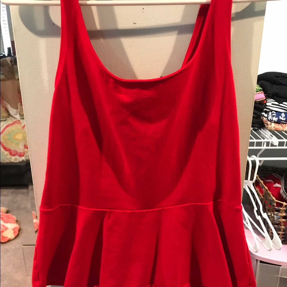 Peplum tank top