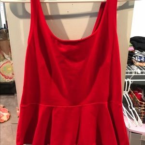 Peplum tank top