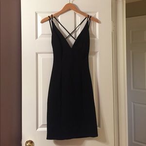 Lulus BE-ALL TREND-ALL BACKLESS BLACK MIDI DRESS