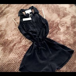 Silk Fringe Romper 🖤
