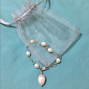 Pearl silver bracelet