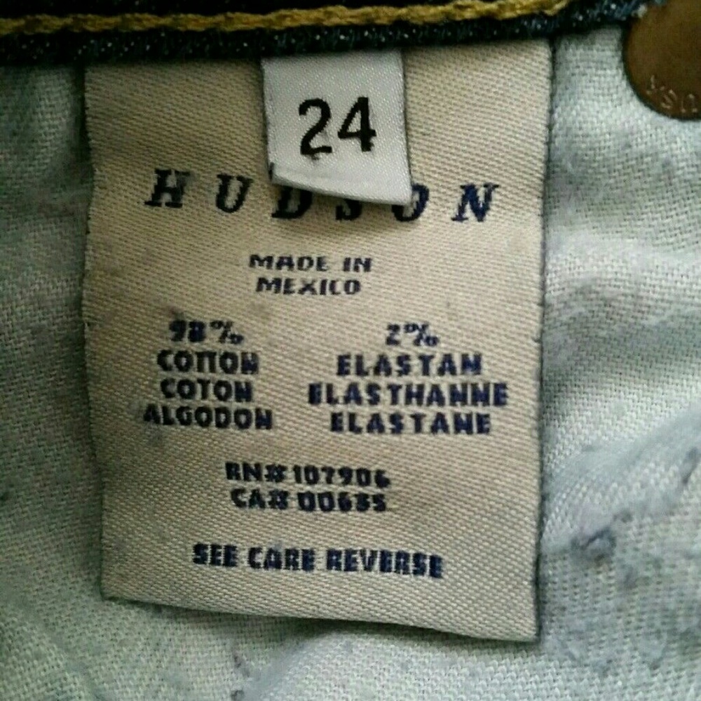 SOLD! HUDSON Jeans Skinny Dark Wash - Picture 4 of 6