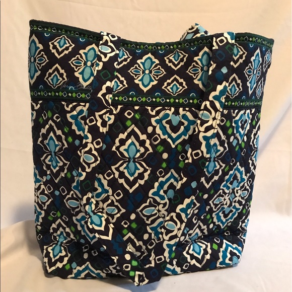 Vera Bradley Ink Blue Tote NWT - Picture 2 of 3