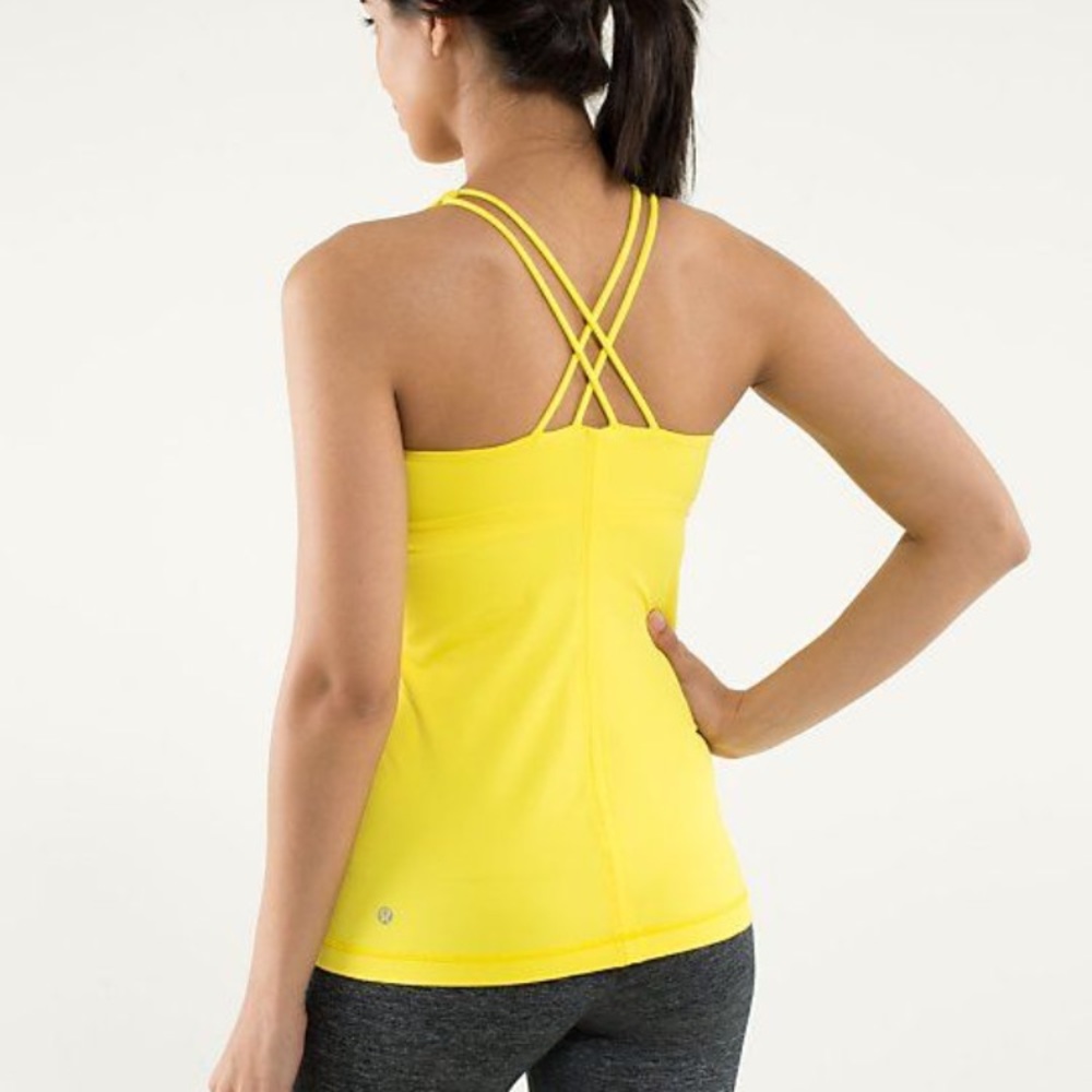 Lululemon Canary Yellow Free To Be Tank