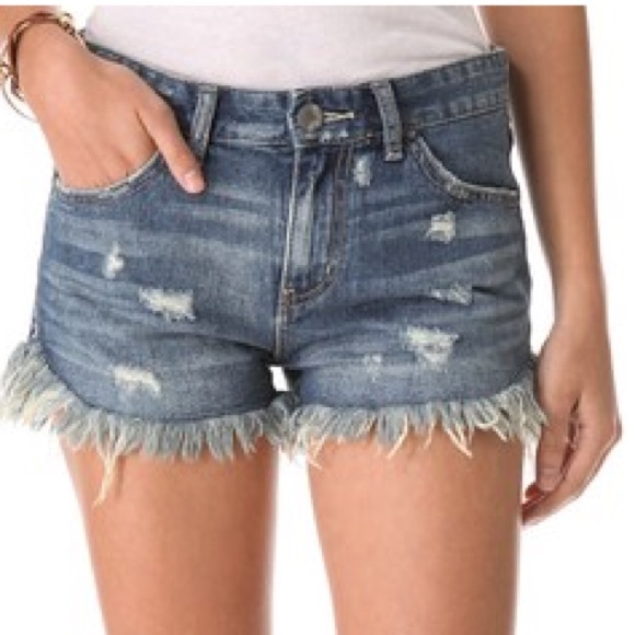 Free People Pants - Free People Dolphin Cutoff Denim Shorts-Size 27