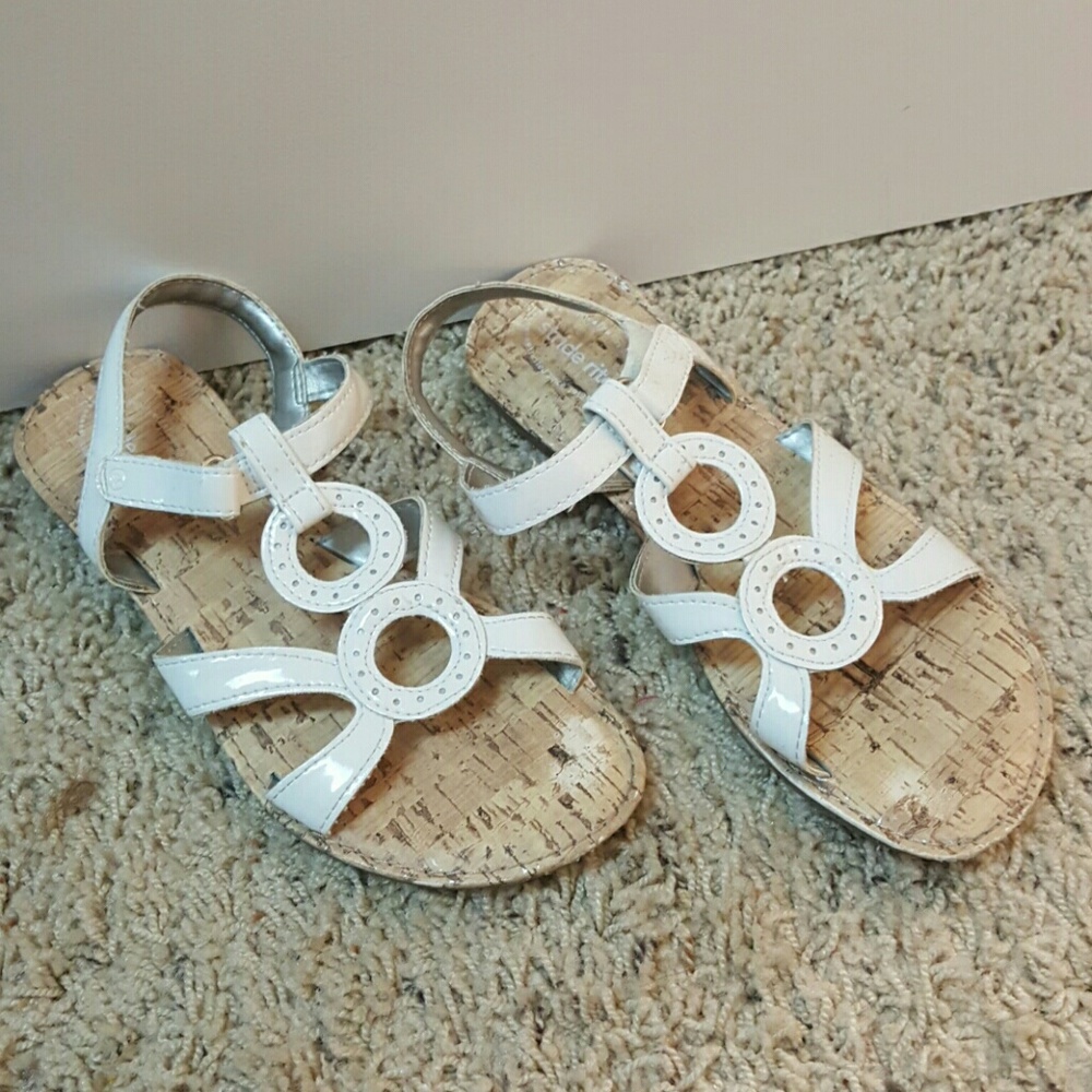 Girls White Sandals