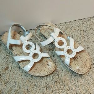 Girls White Sandals