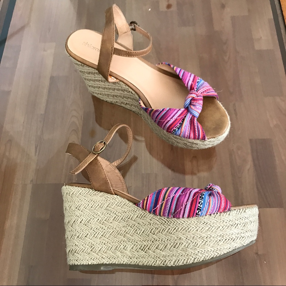 PRICE FIRM Summer "Flatform" Wedges