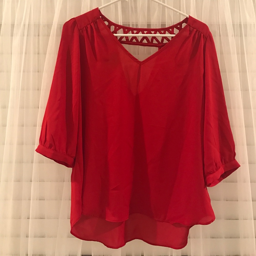 Red blouse 💋💄