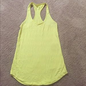 Lululemon Neon Yellow tank