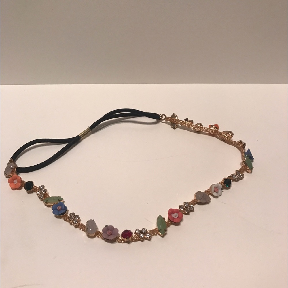 Gold flower headband