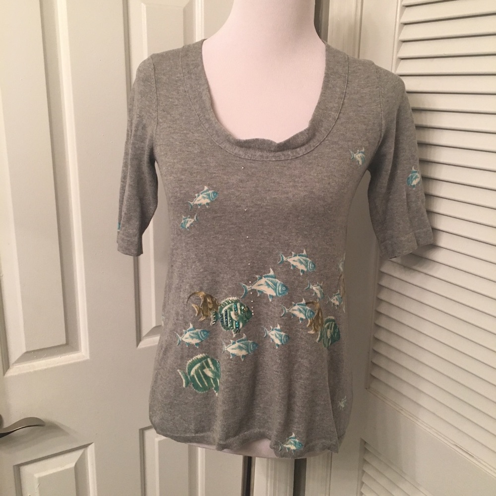 Anthropologie Moth Shoaling Gleam Pullover