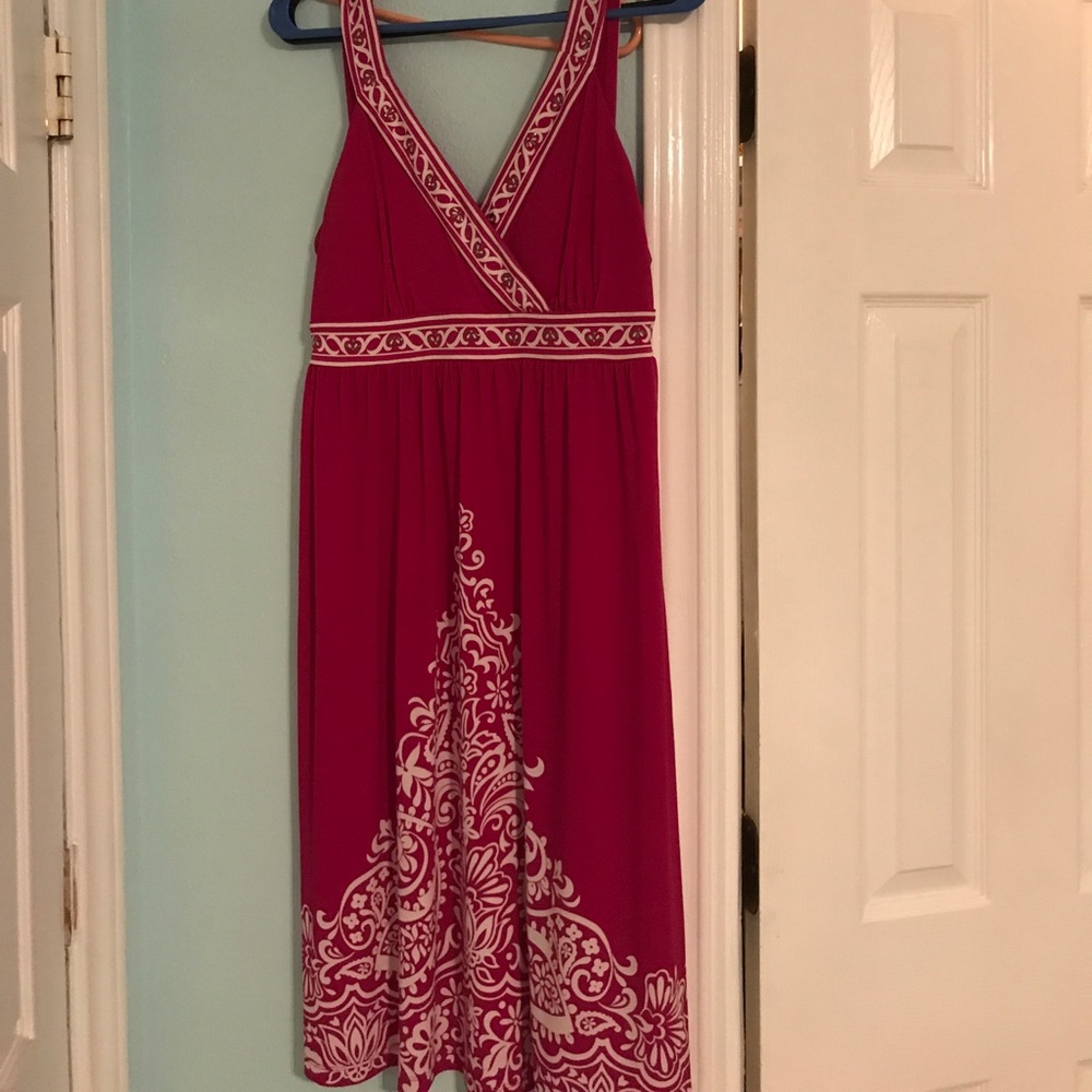 Dark pink dress