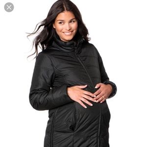 Microfiber Quilted Maternity Winter Coat