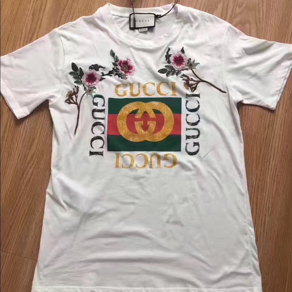 Gucci print cotton t-shirt