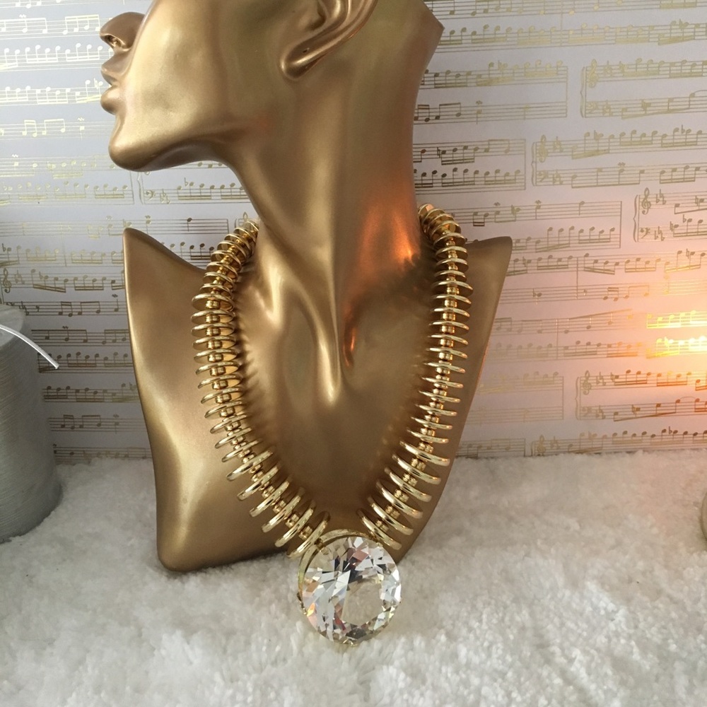 Statement necklace.