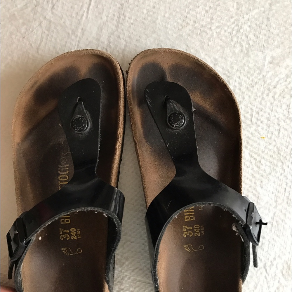 Birkenstock sandals birk flo black, size 37