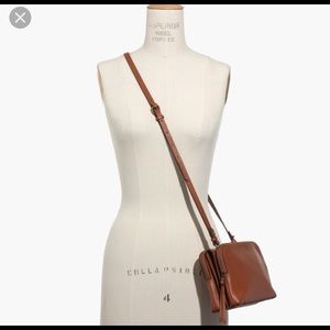 Blood orange madewell twin-bag cross body