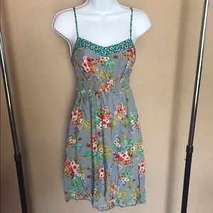 Xhilaration Gray Floral Dress