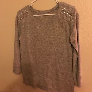 Rhinestone Grey sweater!