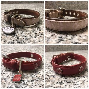 Authentic Coach Dog Collar XSmall $50 for both!